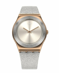 Reloj Swatch Mujer Holiday Collection Ylg145 Grey Sparkle