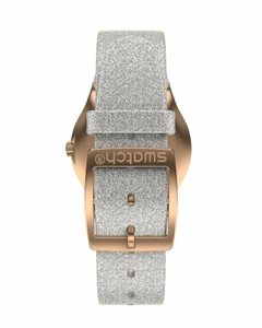 Reloj Swatch Mujer Holiday Collection Ylg145 Grey Sparkle - tienda online