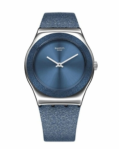 Reloj Swatch Mujer Holiday Collection Yls221 Blue Sparkle - comprar online