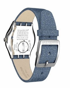 Reloj Swatch Mujer Holiday Collection Yls221 Blue Sparkle - tienda online