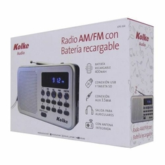 Radio AM/FM Con Batería Recargable Kolke - comprar online