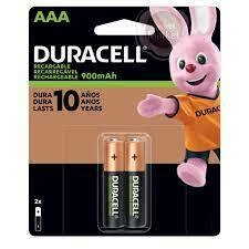 Pack 2 Pilas Recargables AAA Duracell