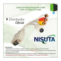 Cable VGA a RCA Nisuta - comprar online