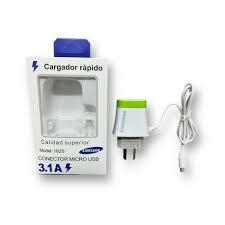 Cargador Micro USB + 2 Puertos Réplica Samsung