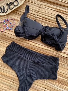 Biquíni Hot Pant - PRETO - Favorita Fashion Beachwear - Moda Praia - Moda Fitness