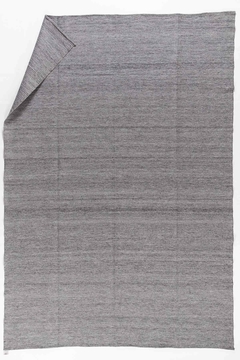 Alfombra tejida lisa 2m x 3m gris melange