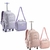 Kit Mochila de Rodinha e Lancheira Juvenil Metalizada - IsKids Brinquedos