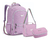 Kit Mochila Escolar Costa com Lancheira e Estojo Feminino Matelassê - IsKids Brinquedos