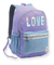 Mochila Juvenil Feminino Holográfico Love Escolar Passeio - comprar online