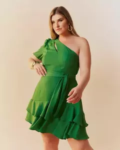 VESTIDO OMBRE BABADO - loja online