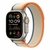 Apple Watch Ultra 2 [GPS + Cellular 49mm] Titanium Case with Orange/Beige Trail Loop Medium/Large