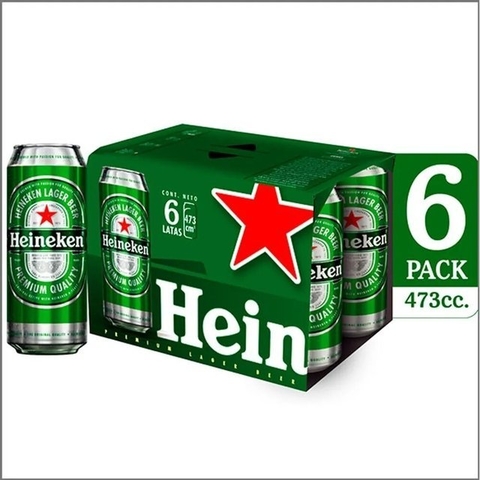 Heineken Lata 473Ml X 6