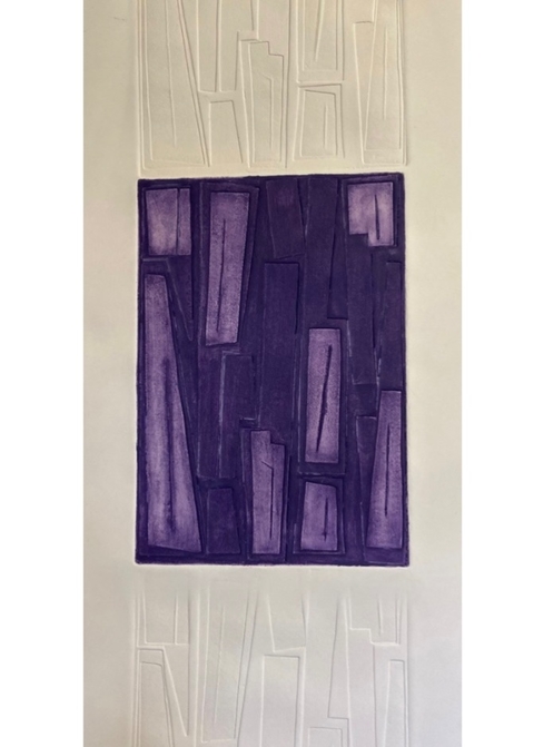 Colagraf en violetas