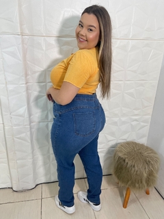 CALÇA PLUS SIZE COM LYCRA COM FECHO EMBAIXO na internet