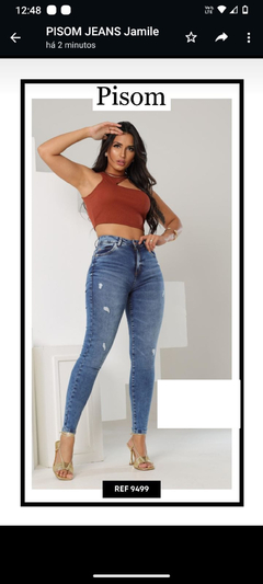 CALÇA JEANS ESTONADA