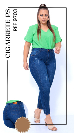 CALÇA JEANS CIGARRETE MONTARIA