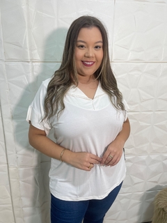 BLUSA OFF COM PEROLAS - comprar online