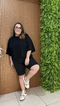 SHORT ELANCA COM DETALHE ONÇA PLUSSIZE