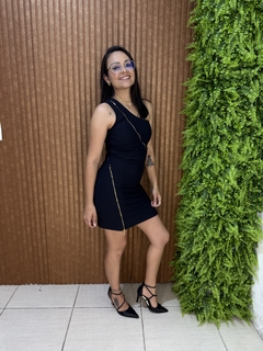 VESTIDO MONTARIA COM DETALHE DE FECHO