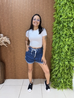 SHORT MOM COM CINTINHO DE FITA - comprar online