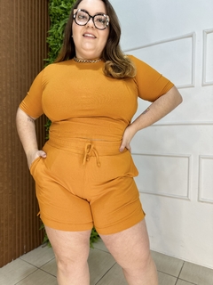 SHORT COTTON LARANJA