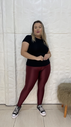 LEGGING POLIAMIDA 3D MARSALA - comprar online