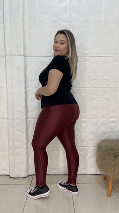 LEGGING POLIAMIDA 3D MARSALA na internet