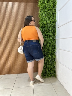 SHORT MEIA COXA PLUSSIZE ESCURO na internet