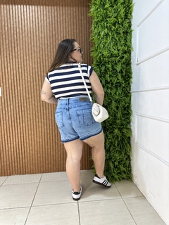 SHORT PLUSSIZE BARRA DESFIADA CLARA na internet