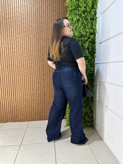 WIDELEG PLUSSIZE JEANS ESCURA - comprar online