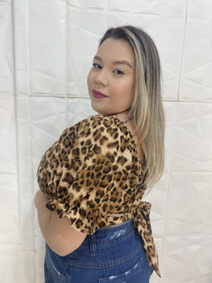 CROPED CREPE DE AMARRAÇÃO ONCINHA - comprar online