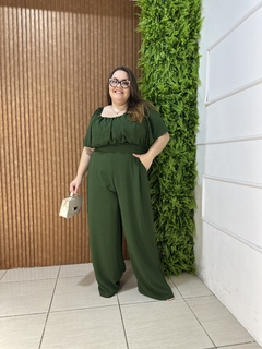 MACACÃO LONGO PLUSSIZE DUNA VERDE MILITAR