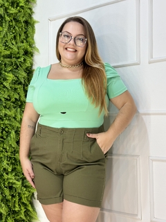 BODY POLIAMIDA LAÇO PLUS VERDE CLARO