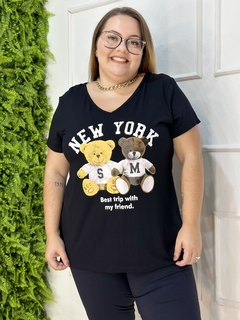 T-SHIRT PLUS NEW YORK PRETA