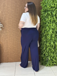 CALÇA VISCOLYCRA COM BOLSO MARINHO - comprar online