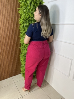 CALÇA JEANS RECORTE ZARA PINK - comprar online