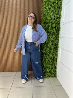 WIDELEG PLUSSIZE COM BARRA DESTROYER ESCURA na internet