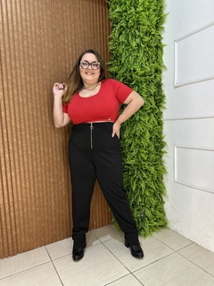 CROPED POLIAMIDA PLUSSIZE BÁSICO VERMELHO - comprar online