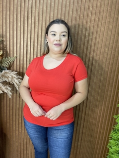 BLUSA BÁSICA GOLA REDONDA VERMELHO