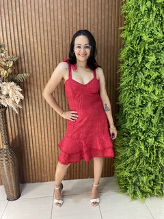 VESTIDO LESIE ALÇA VERMELHO - comprar online