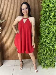 VESTIDO FRENTE UNICA DUNA VERMELHO - comprar online