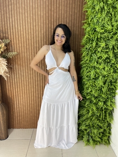 VESTIDO DUNA LONGO CAVADO BRANCO