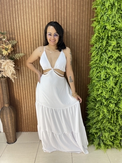 VESTIDO DUNA LONGO CAVADO BRANCO - comprar online