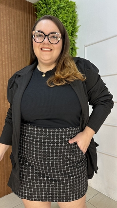 BLAZER JACARZINHO PLUSSIZE COM MANGA PRINCESA PRETO - comprar online