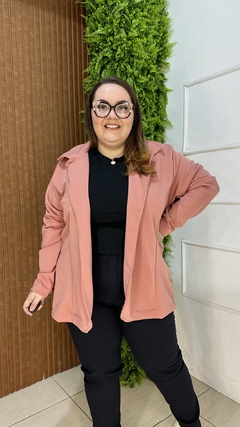 BLAZER NEOPRENE PLUSSIZE ROSÉ