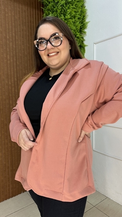 BLAZER NEOPRENE PLUSSIZE ROSÉ - comprar online