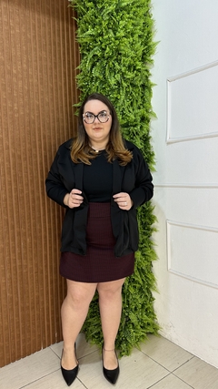 BLAZER NEOPRENE PLUSSIZE PRETO na internet