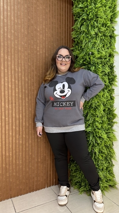 MOLETOM MICKEY PLUS CINZA na internet