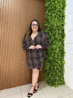 VESTIDO PLUSSIZE MALHA JACQUARD