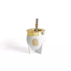 MATE PAMPA ARGENTINA/ BLANCO ARO DORADO - comprar online